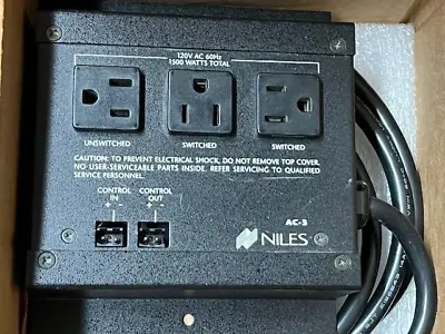 Niles Audio AC-3 Voltage Triggered AC Power Strip - 3 Outlet • $39