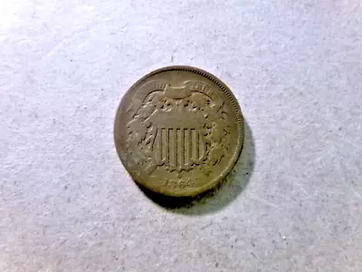 1864 Two Cent Piece Very Nice US Type Coin Copper #UBV • $3