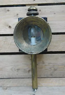 Antique Original Carriage Coach Caddle Lamp Lantern Light Electric Converted* • £45