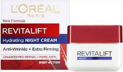 L'Oreal Paris Revitalift Anti-Wrinkle +Ext Firming Pro Retinol Night Cream 50 Ml • £8.50