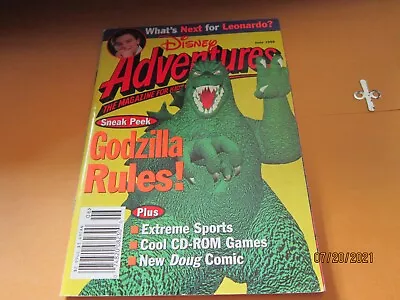 Disney Adventures V8#8 6'98 Magazine For Kids GODZILLA RULES Book 5x7 1/2  • $12.77