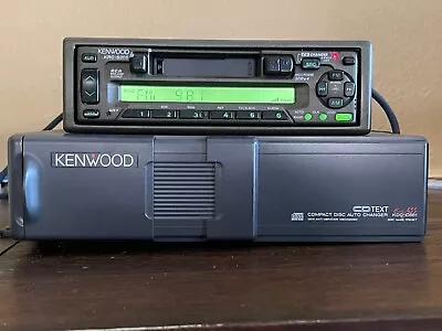 Vintage Kenwood Cassette Car Radio KRC-S205 + KDC-C661 Cd Changer Combo WORKS A+ • $275