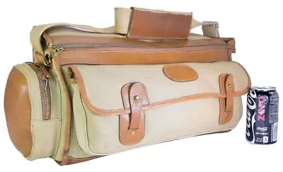 Vintage 1983 Ghurka Marley Hodgson No. 35 Grip Khaki Twill Large Camera Case Bag • $2200