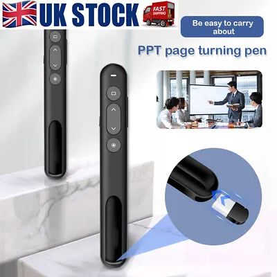 £10.52 • Buy PPT Powerpoint Clicker With Laser Pointer USB Presenter Remote For Mac Laptop UK