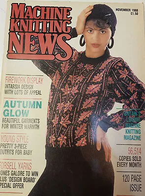 £1.80 • Buy Machine Knitting News 1988 November , Vintage Knitting Pattern Magazine