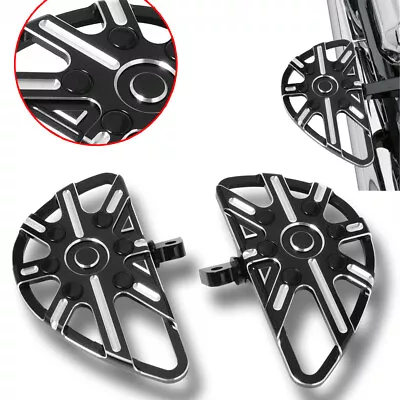 Motorcycle Cut Rear Passenger Floorboards Foot Pegs For Harley Softail Dyna FLHT • $39.99