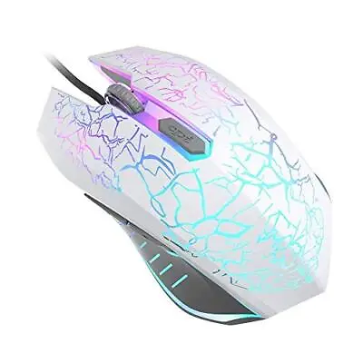 VersionTECH Wired RGB Gaming Mouse Ergonomic USB Optical Mouse Mice With 7 Col • £16.06