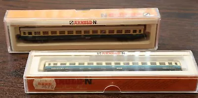 (2) Arnold N Scale 3202 Passenger Cars - New Old Stock - Shipping Incl • $62.95