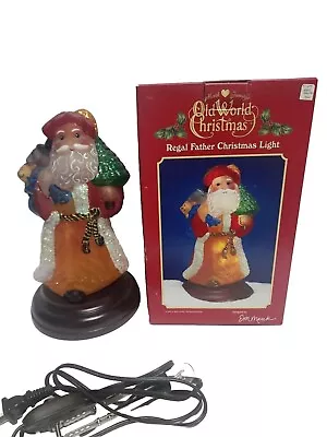 OLD WORLD CHRISTMAS REGAL FATHER CHRISTMAS LIGHT Year 2002 Ex. Condition OrigBOX • $125