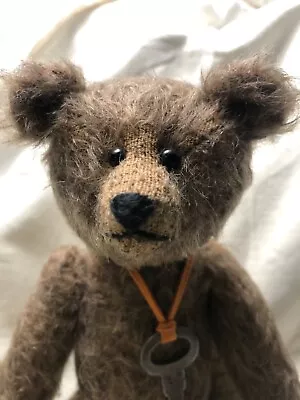 Handmade Lin Wildlife Friends Jointed Mohair Teddy Bear  Oliver    • $45