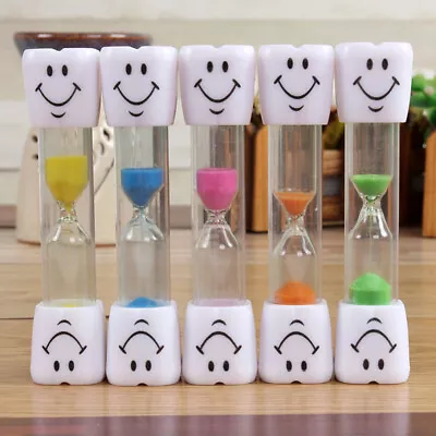 3 Mins Hourglass Sand Timer Kids Gifts Egg Kitchen Smiley Tooth Brushing Clock • $11.98