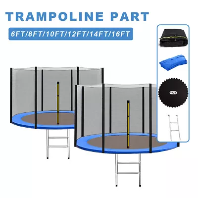 6 8 10 12 14FT Replacement Trampoline Part Safety Net Spring Cover Pads Ladder • £29.74