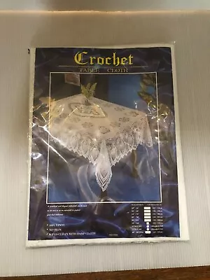 New Crochet Lace 100% Vinyl Tablecloth 54  X 72  NIP • $12.95