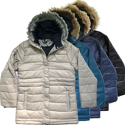 £19.99 • Buy Ladies Womens Puffer Jacket Coat Quilted Lightweight Winter Padded Parka Size