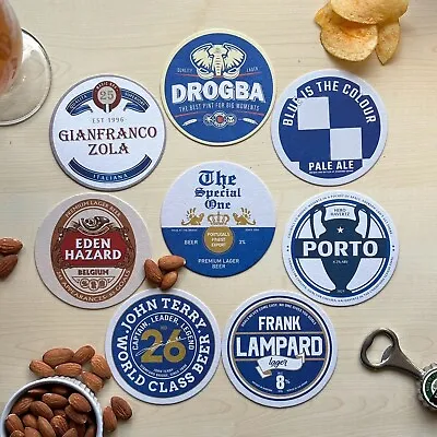 Chelsea Football Beer Mat Coasters - The Perfect Gift Or Present (8-pack) • £12.50