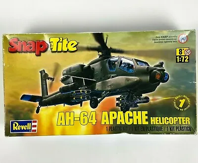 AH-64 Apache Helicopter Revell Snap Tite Model Aircraft Kit 1/72 #85-118 Vintage • $21.93