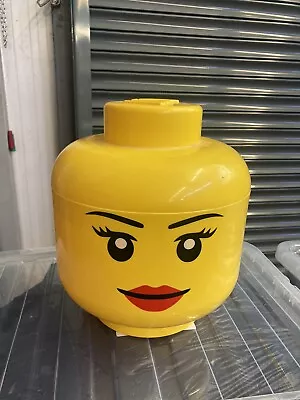 £19.99 • Buy LEGO Iconic Storage Head Display Container - Large Girl/Female Smiley Face 