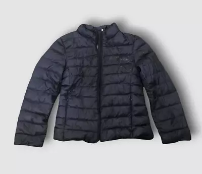 $475 Moncler Kid's Boy's Blue Down Quilted Puffer Jacket Winter Size 8 • $133.18