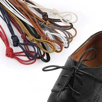 Round  Boot Shoe  Leather Shoes  Cord Laces  Shoelaces Strings • £2.44