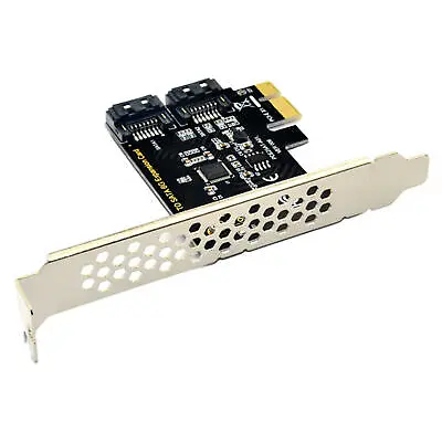 PCI-E PCI Express SATA 3.0 7Pin 2-Port III 6G Expansion Adapter Card Boards • £12.14