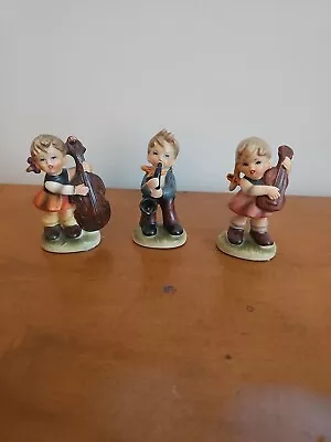 3 Vintage Napco Kids Boy And Girls Musician Ceramic Figurines • $20