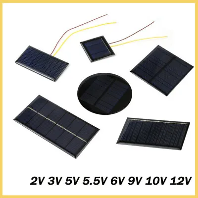 Solar Panel Solar Cell Many Type 2V 3V 5V 5.5V 6V 9V 10V 12V Battery Charger DIY • $5.19