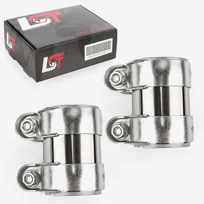 2x Double Clamp Connector Exhaust Ø 60x95 MM For VW Beetle EOS Golf Polo Jetta • $43.52