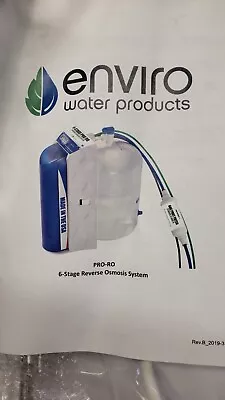 Enviro Reverse Osmosis System EWP-PRO-RO 6-stage Reverse Osmosis Drinking Water • $275