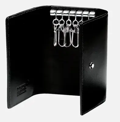 £217.57 • Buy MONTBLANC Meisterstück  Key Case 6 Keys   - Black Calf Leather 