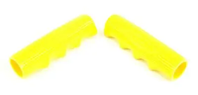 Kid's Bike Bicycle Pistol Style Classic Retro Vintage Handlebar Bar Grips Yellow • $4.75