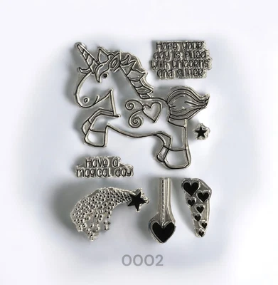 £0.99 • Buy 0002 Woodware Unicorn Stamp Set - I Combine Shipping