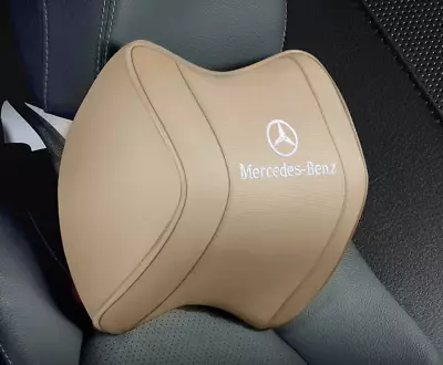 1PCS Car Seat Neck Cushion Headrest Pillow Memory Foam For Mercedes-Benz Beige • $24