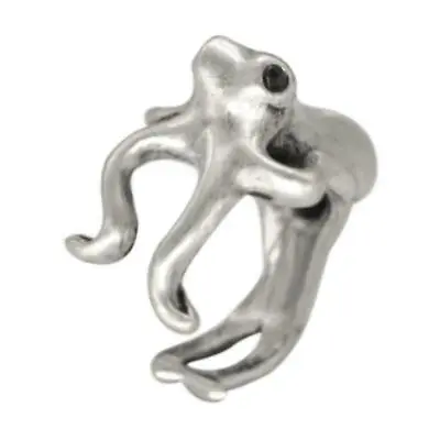 Octopus Open Ring Fashion For Women Men Adjust Punk Gothic Finger Jewelry Gift • £3.91