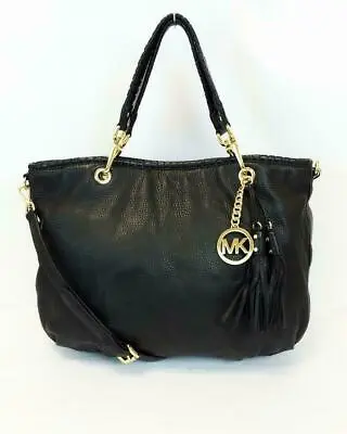 Michael Kors - MK Bennet LG Tote - Black And Tangerine Bag • $149.99