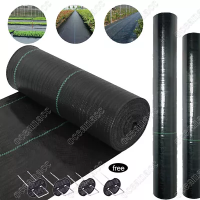 Weed Control Fabric Ground Cover Membrane Heavy Duty Sheet Garden Landscape UK • £2.99