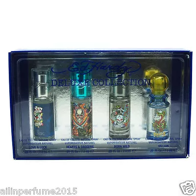 Ed Hardy Cologne Mini Set (  4 Pcs X 0.25 Fl Oz Eau De Toilette Spray ) For Men • $45