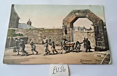 Dartmoor Prison Gate  Vintage  Postcard (eu56(1) • £1