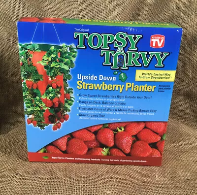 NIB Topsy Turvy Upside Down Strawberry Planter Container Small Space Gardening • $24.99