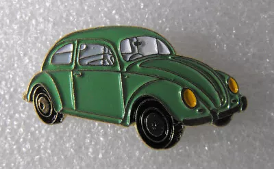 RARE Metal PIN Pinback Classic CAR Volkswagen BEETLE Green MINT The Netherlands • $7.95