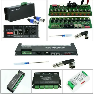3/4/6/12/30CH- DMX512 RGB RGBW LED Controller Dmx Decoder Dimmer Driver • $14.87