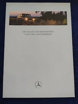 Mercedes G-Class G 320 G 300 Turbo Diesel Brochure 08.1997 • $13.82