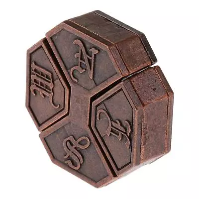 Metal Lock Vintage Alloy Cast Puzzle Box Toys IQ Mind Brain Teaser Game Kid Gift • $8.99