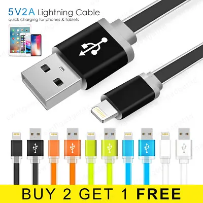 IPhone Cable USB Data Sync Charger IPhone Charging Cable Lead For IPhone IPad UK • £3.95