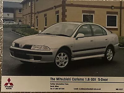 Mitsubishi Carisma 1.8 GDi 5 Door Car Promo Press Release Photo Freepost • $4.66