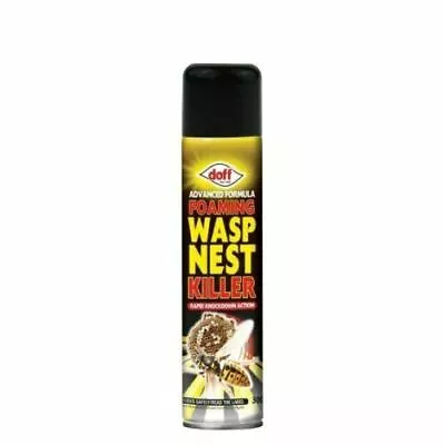 Doff Foaming Wasp Nest Destroyer Killer Foam Spray 300ml Rapid Knockdown Action • £8.12