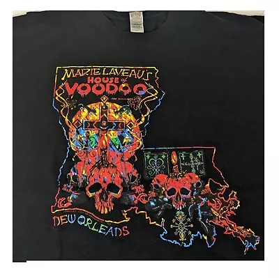 Marie Laveau's House Of Voodoo New Orleans Louisiana Large T-Shirt Black Vodou • $29.87