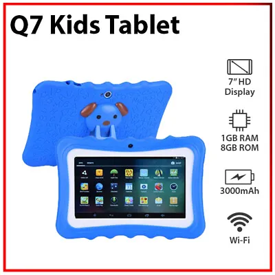 $78.99 • Buy 7  Kids Tablet 1+8GB Education Tool Quad Core Bluetooth Wi-Fi Android PC Tablet
