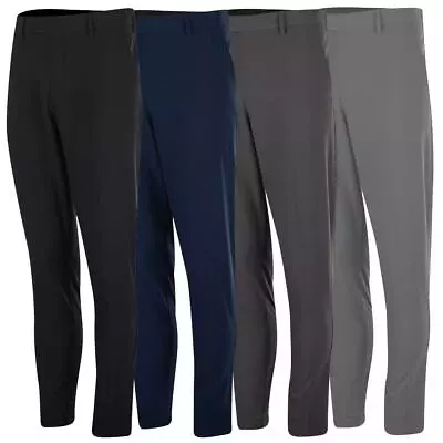 Island Green Mens Gripper Waist Quick Dry Stretch Golf Tour Tapered Trousers • £29