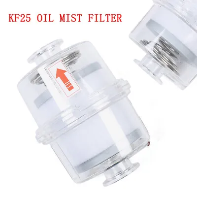 $47.51 • Buy Oil Mist Exhaust Filter For Vacuum Pump Fume Separator Transparent Shell KF25