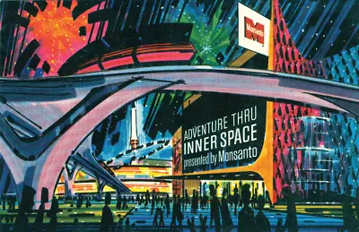 Monsanto Adventure Thru Inner Space Exterior Illustration Disney Vintage Print • $19.49